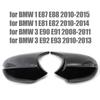 Coperture Cappucci Specchietti Retrovisori Laterali Sostitutivi Per BMW E90 E91 E92 E93 E81 E87 E82 E88 Serie 3 1 Accessori M Fibra di Carbonio Lucido