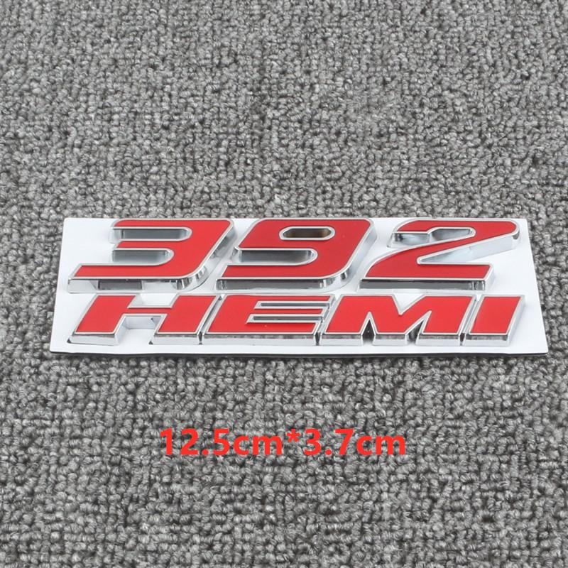 Metal 392 6.4L Car Engine Emblem Car Stickers For Hemi 345 Hemi Charger Caravan Durango Caliber Journey Challenger Avenger Badge