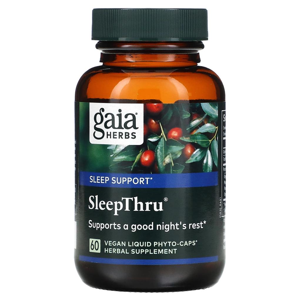 Gaia Herbs, SleepThru, Veggie Liquid Phyto-Caps, 60 Tablets