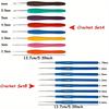 52pcs/set Crochet Hook Box Set Knitting Needles Thimble Measure Tape Locking Stitch Pins for DTY Craft Household SewingTools ZSY