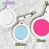Protective Round Badge Case 58/75Mm Waterproof Transparent Window Display Bag With Hangable Fan Supplies 1/2 Pcs
