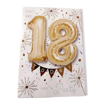 Sensations 18 Today Number Foil Balloon