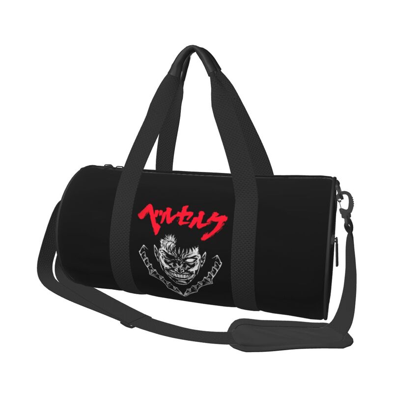 Berserk Print Travel Duffel Bags Unisex Foldable Waterproof Carry on Luggage Bag Lightweight Yoga Gym Sports Bag