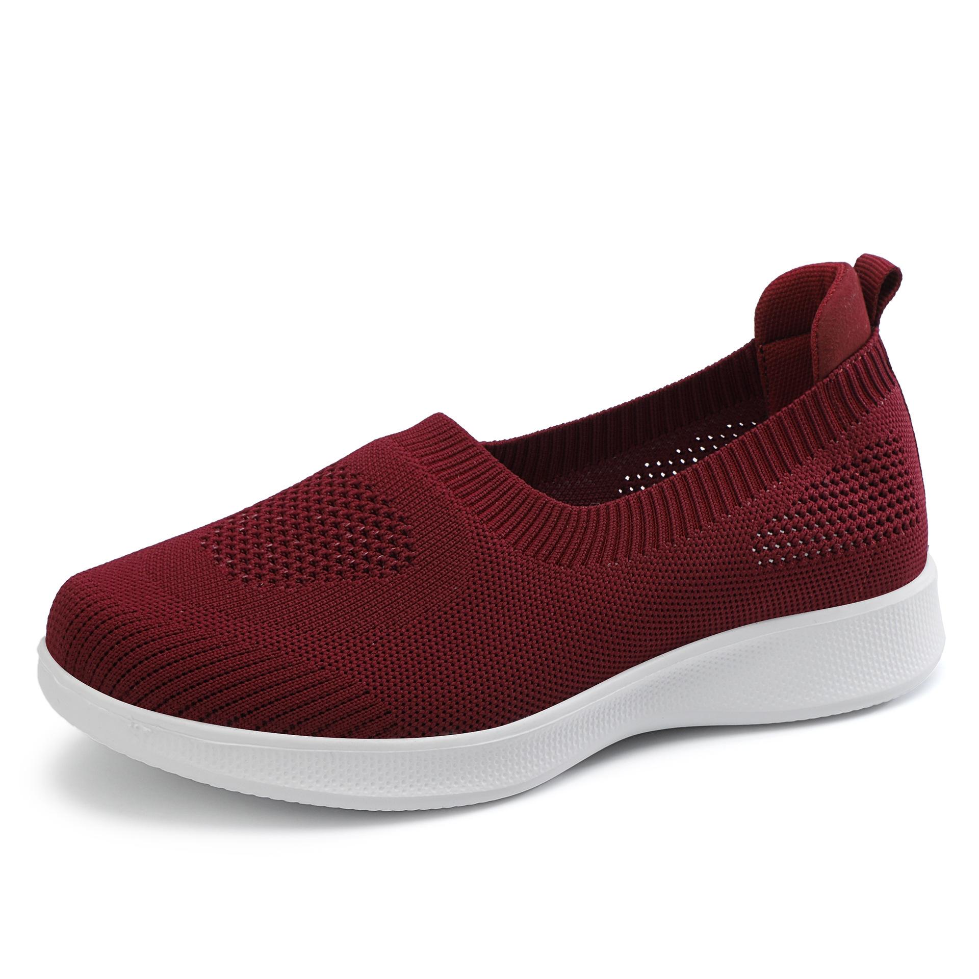 

2024 lightweight knitted mesh single shoes, running mother soft-soled large-size shoes, shallow mouth and one pedal, women s shoes 42