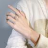 Italian Baroque Open Ring Red Corundum Vintage Elegant Engraved Gold Lace Beaded Edge Women Finger Ring