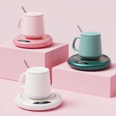 Intelligent Constant Temperature Warming Coaster Coffee Mug Warmer with 3 Temperature Settings Portability USB Cup Warmer
