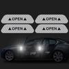 4 PCS Car Open Reflective Sticker Universal Safety Warning Mark Reflective Stickers Lighting Luminous Decor Auto Door Stickers