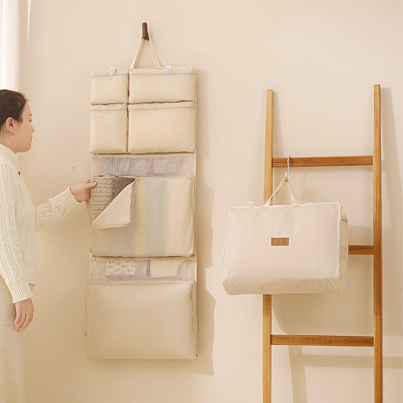 Portable Foldable Travel Hanging Storage Bag Multi Pocket Organizer For Clothes Accessories Space Saving Luggage