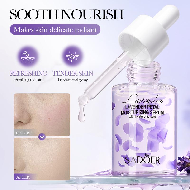 Lavender Petal Serum 30ml Hydrating Moisturizing Moisturizing Serum Skin Care Products