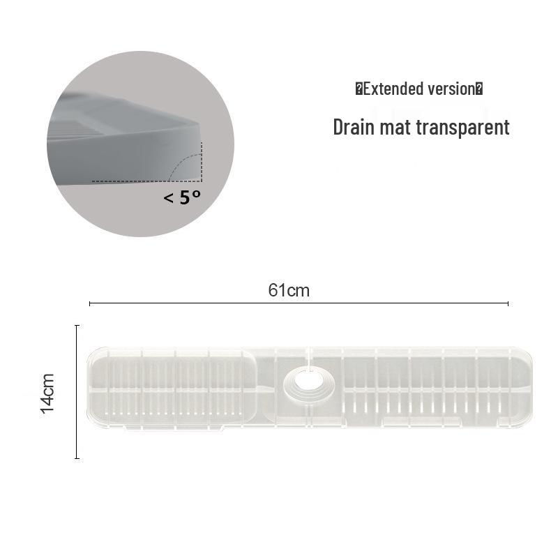Silikon-Spritzschutzmatte für Wasserhähne - Wasserdichte, Verdickte Abtropfmatte für Küche & Bad