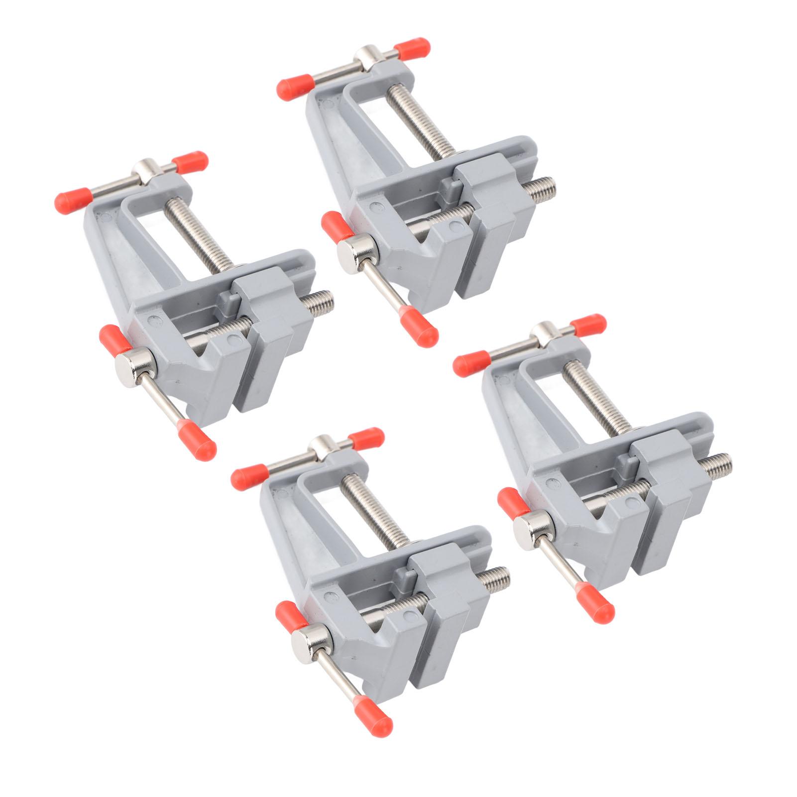 

4 шт. портативный мини-настольный зажим из алюминиевого сплава мини-скамейка тиски зажим для рукоделия DIY