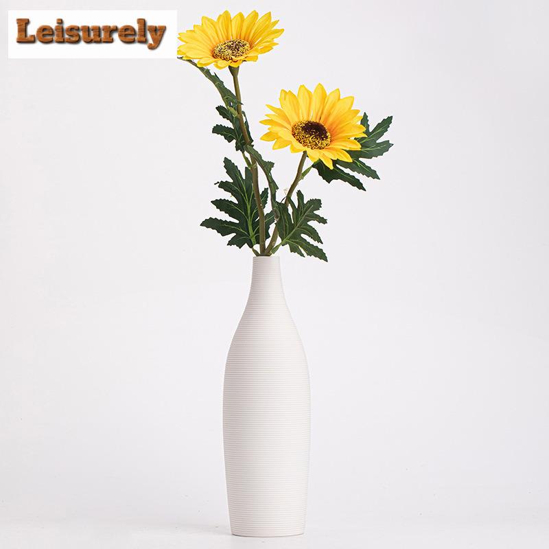 Threaded Needle Mouth  Ceramic Vase For Flowers, Decorative Floral Arrangement Display Flower Insert Creative Little Flower Vase