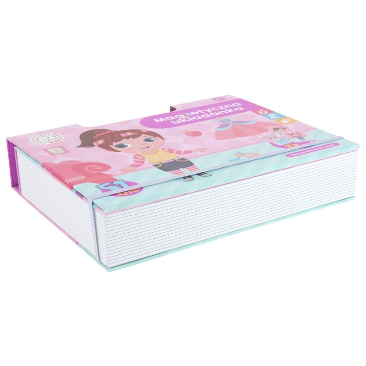 Układanka Magnetyczna Książka Ubieranka Puzzle Na Magnesy Lalka Ubrania