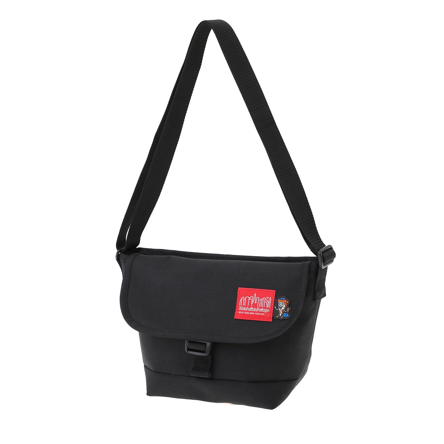 

Manhattan Portage MP1603BPDTMP Nylon Messenger Bag with Div TMP Authentic Black, [Official] чёрный