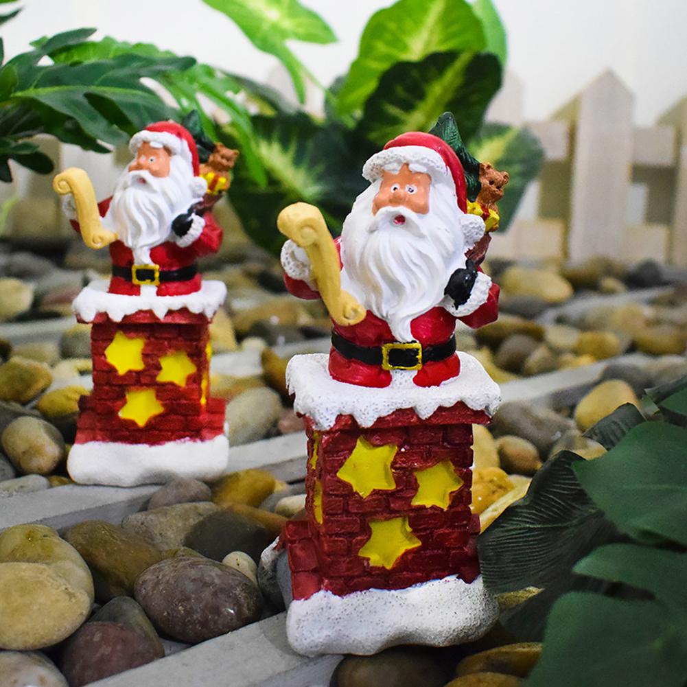 Landscape Lights Christmas Old Man Snowman Garden Courtyard Decoration Solar Lights Outdoor Resin Floor Insertion Landscape Ligh