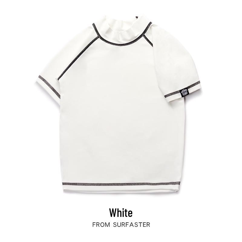 Kids' Sun Protection Two-Piece: Short Sleeve Casual Beachwear & Loose Pants for Boys & Girls