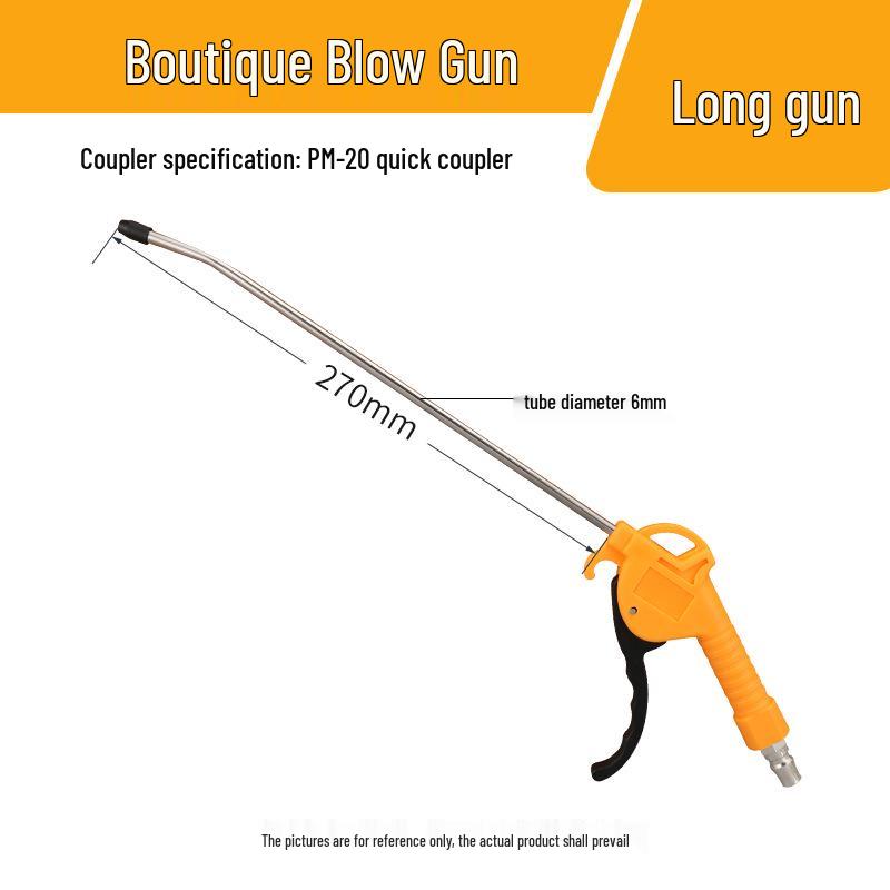 High-Pressure Pneumatic Air Gun with Extended Nozzle