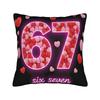 Pillow Case Valentine 67 Funny Six Seven Heart Happy Valentine Day  Pillow Cover For Sofa Home Decoration Morden Pillowcases