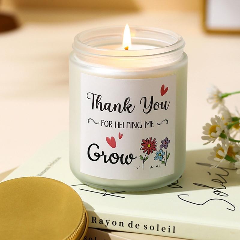 Natural Plant Wax Blend Candle With Essential Oil Long Hour Fragrances Candle In Jar with Gold Cover Thank You Gift