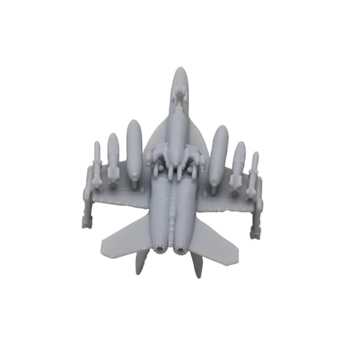 5PCS Military Model Kits 1/2000-1/350 F-18E Super Hornet Carrier-Based Attack Aircraft with Folding Wings (1/2000 (7mm))