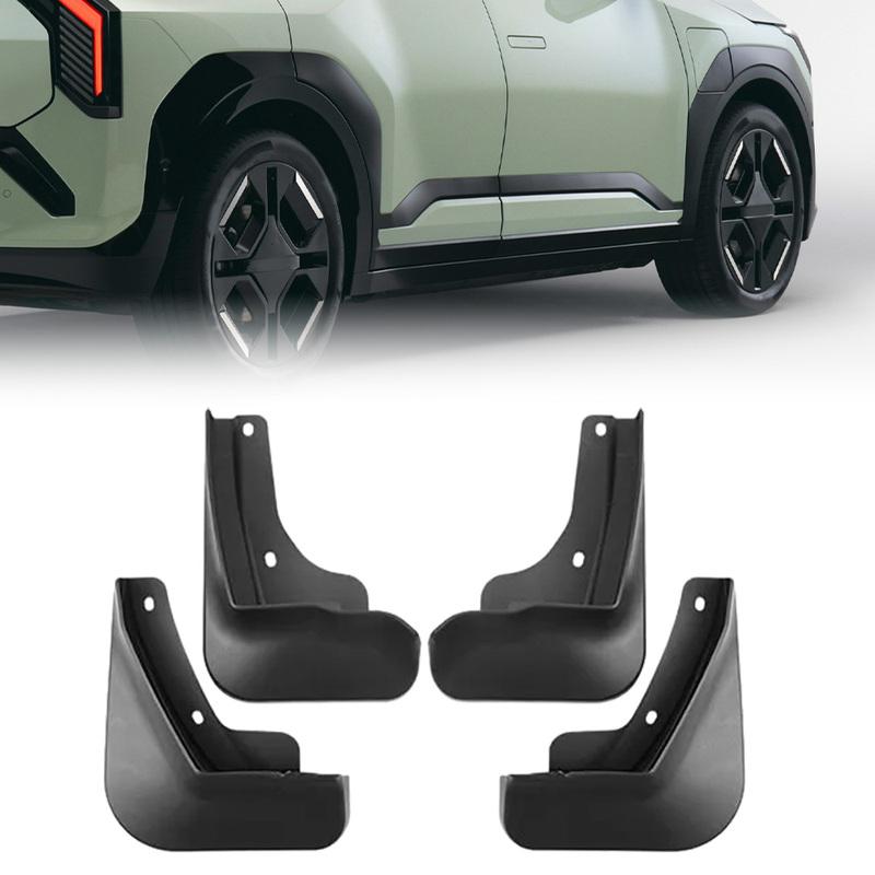 Car Mudguard Black PP Splash Guard Mud Flaps Front Left and Right for KIA EV3 EV3GT 2024-2025  Rear Left and Right