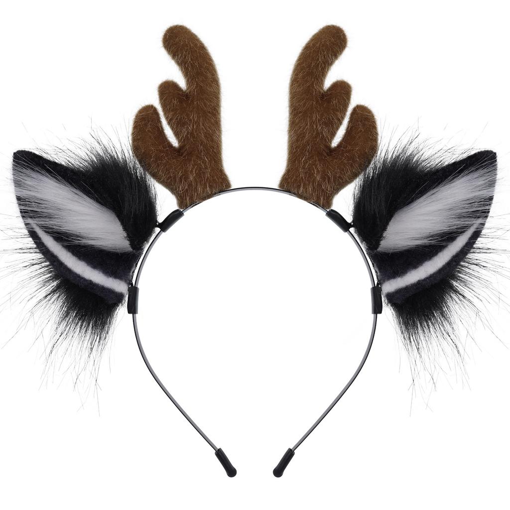 Christmas Removable Deer Headband for Stage Performance Costume