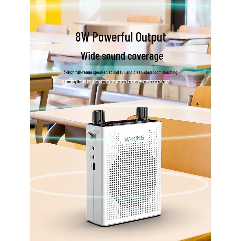 W-King KS06 Portable Voice Amplifier with Wireless Microphone CN Plug (adapter Included)