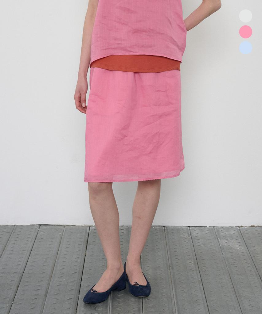 Jeonggamseutyudio Linen Skirt_3 Color