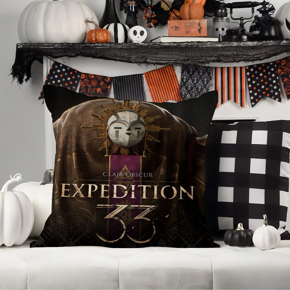 Adventure Game E-Expedition 33 Pillow Case Office Cushions Suitable For Sofa Car Bedroom Decorative Cushion Cover