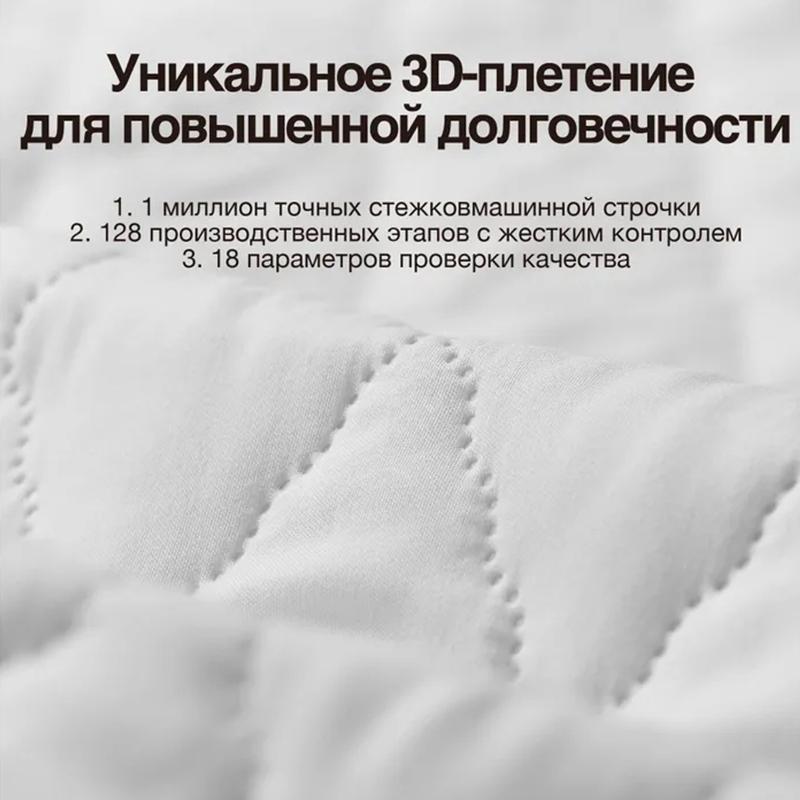 Protective Mattress Cover, Waterproof Quilted Mattress Cover, Cotton Padded Waterproof Thick Bed Sheet, White and Black Mattress Topper