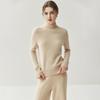 2026 Autumn/Winter Women's Cashmere High Neck Saddle Shoulder Knit Sweater
