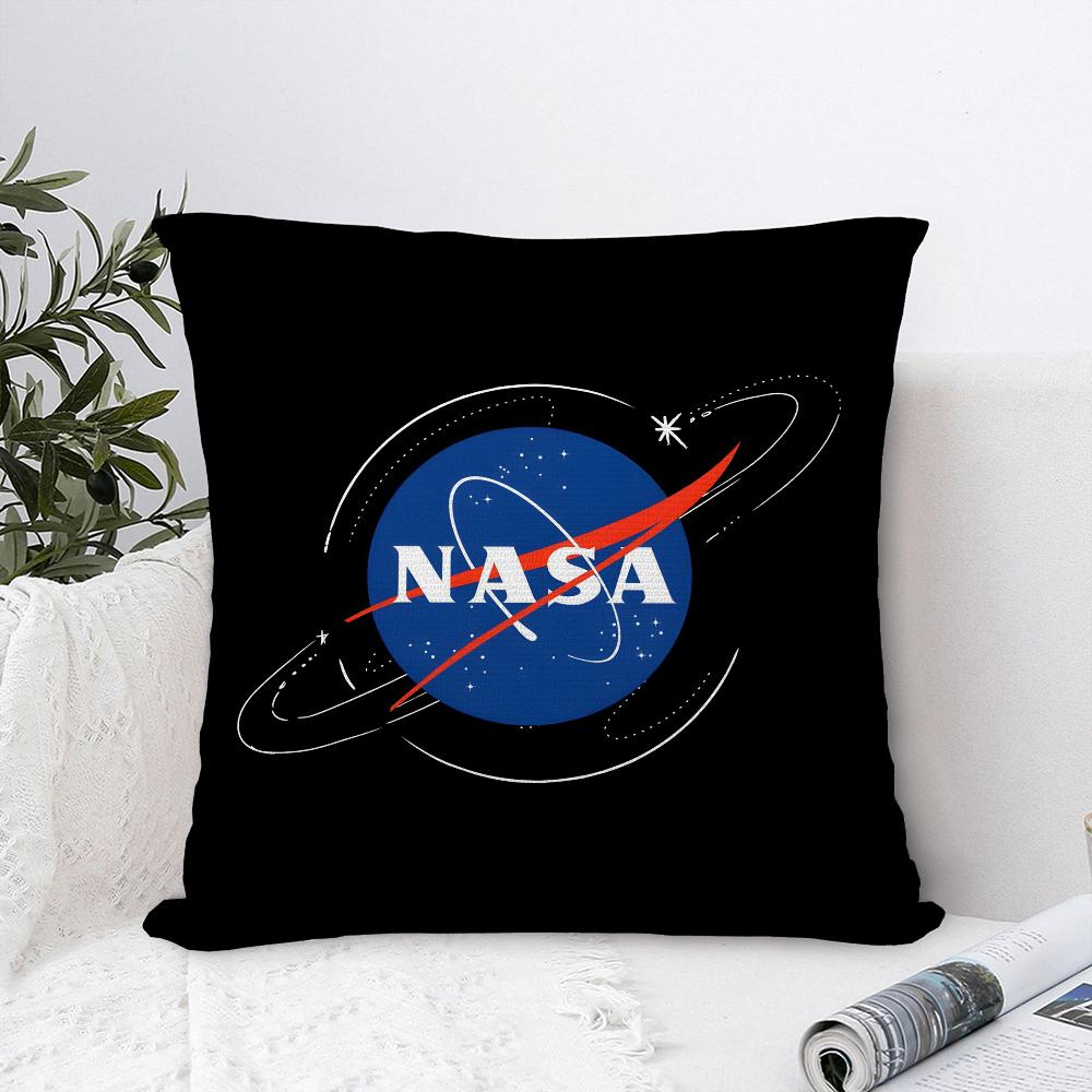 N-NASA S-space Pillow Case Plush Fabric Soft Pillowcase Double Sided Print Sofa Cushion Cover Throw Pillow Cover