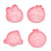 Happy Birthday Cake Abstract Cartoon Cookie Cutter 3D Diy Cake Shape Biscuit Cookie Mold Baking Tool Fondant Cake Stamp Mold