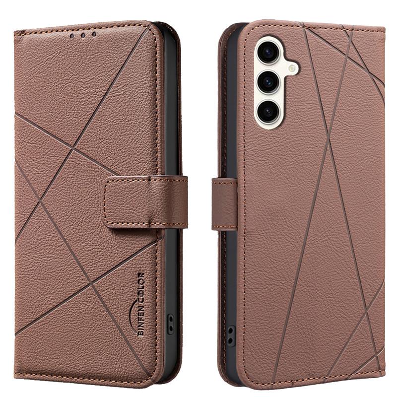RFID Blokujúca peňaženka Flip puzdro Pre Samsung Galaxy A56 A36 A26 A16 5G A06 4G Coque Kryt na telefón Kožené puzdrá Ochranné tašky Fundas