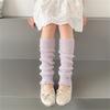 Children's Lightweight Socks Cover Leg Warmer with Ruffled Edges Macaron Color for Girls Spring Summer Wear