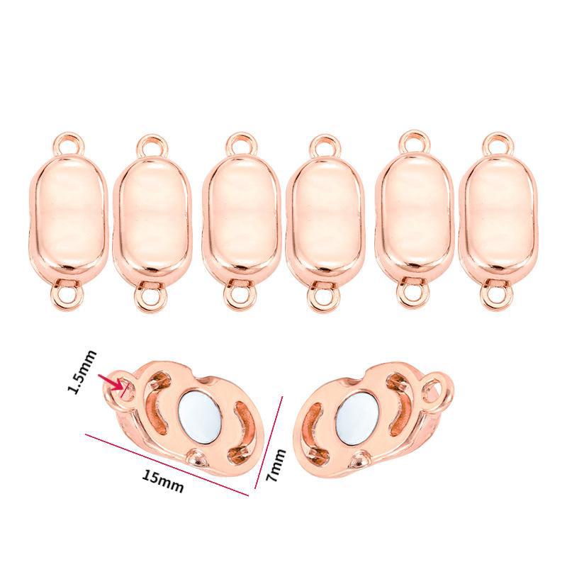Cylindrical Magnetic Couple Bracelet & Hair Rope with DIY Buckle