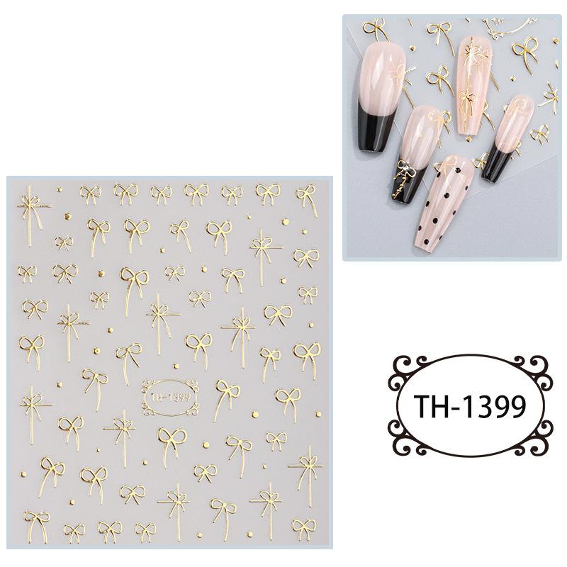 New Year Nail Art Stickers Bronzing Year of the Dragon Chinese Style Mahjong Cartoon Nail Stickers Decoration