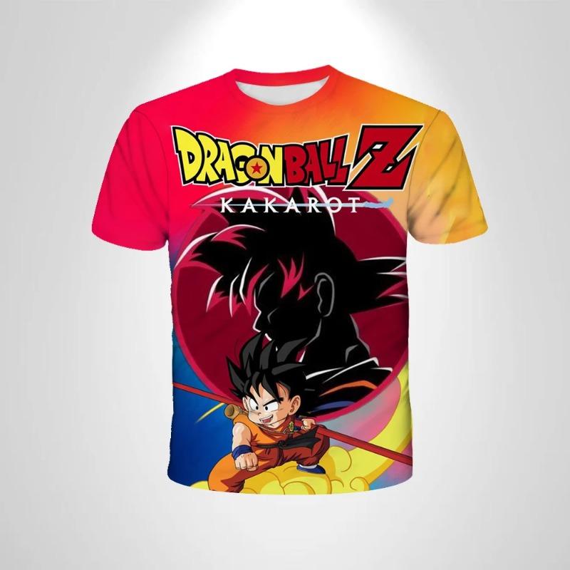 2026 New Summer Dragon Ball Z Goku All Forms 3D T-Shirt Anime Cosplay Casual Streetwear Plus Size For
