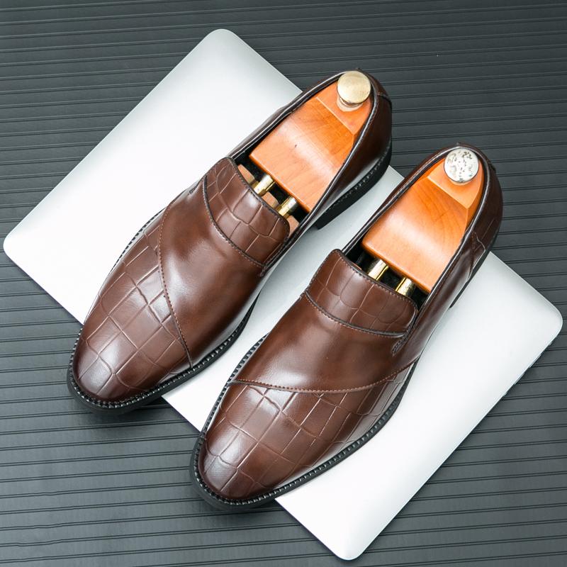 

Кожаная обувь Повседневная деловая обувь для мужчин Платье Tenis De Hombre Мокасины Мокасин Tenis Caballero Дизайнерские кроссовки 46 коричневый