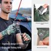 XG55 Outdoor Non-Slip Half-Finger Fishing Gloves: Breathable, Sweat-Absorbent, Wear-Resistant, Ice Silk Design. Ideal for Fishing, Cycling.