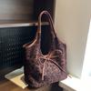 Fashion Leopard Print Shoulder Bag Women's Autumn and Winter New Simple Retro Women's Bag Versatile Casual Tote Bag