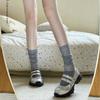 New Thick-soled Heightening J Mary Jane Leather Women's Shoes Color Hollow Single Shoes College Style Small Leather Shoes Women