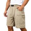 Mens Casual Twill Cargo Shorts With Stretch Cotton Drawstring Waist 4 Pockets Relax Fit Summer Shorts For Men