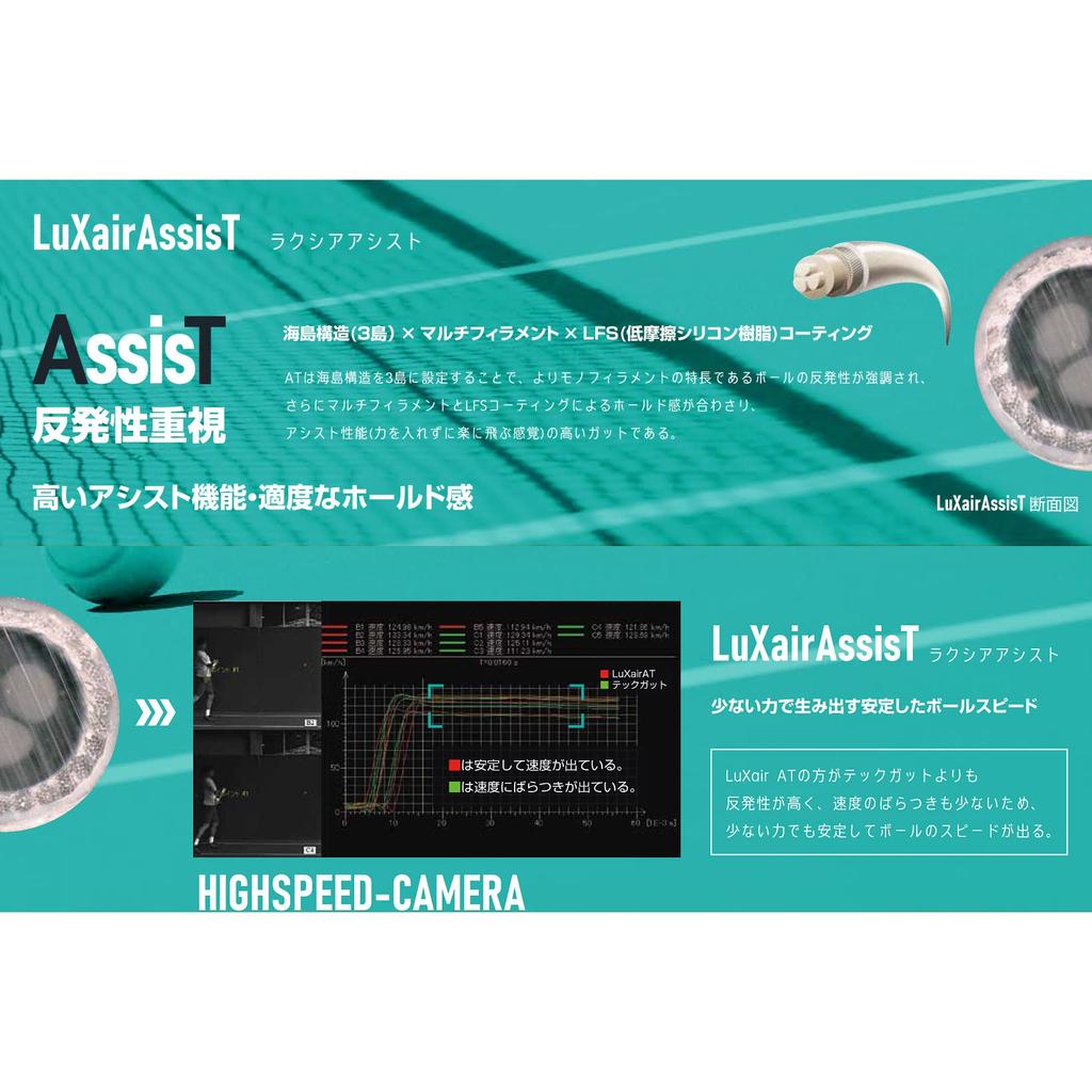 GOSEN LuXair Assist Tennis TSLXA1NA String, 16L, Natural,