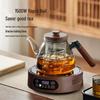 ZISIZ 2025 Glass Tea Boiling Stove Tea Set