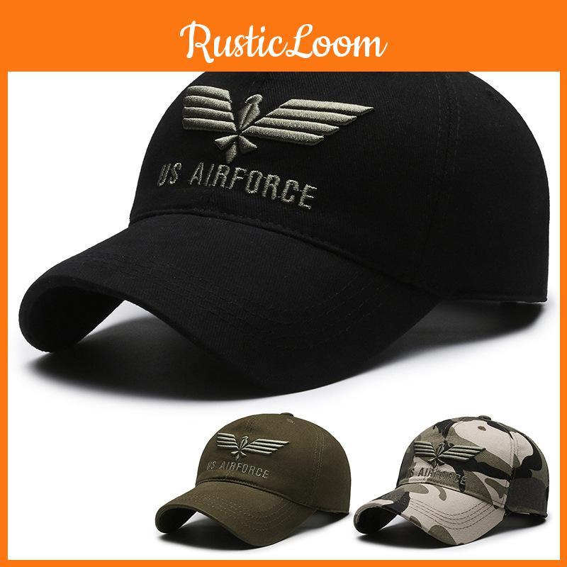 Airforce Baseball Us Cap Fashion Shade Fishing Breathable Outdoors Camping