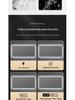 European-Style LED Square Bathroom Mirror with Touchscreen, Anti-Fog, Bluetooth, and Induction Features