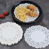 140Pcs Oil Absorbing Paper Lace Paper Plate Mat Oil Proof Placemat Hollow Cake Food Greaseproof Baking Pastry Tools Paper Pad