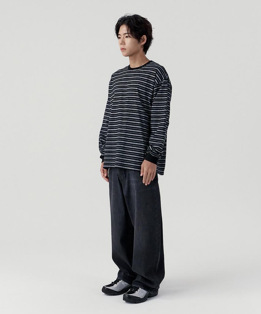 GNOK Multi Stripe Long Sleeve [Black]