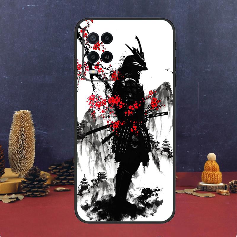 Japanese Samurai Warrior Case For Oppo A80 A60 A40 A78 A98 A58 A38 A18 A54 A74 A94 A96 A76 A16 A15 A17 A57 A5 A6 Pro